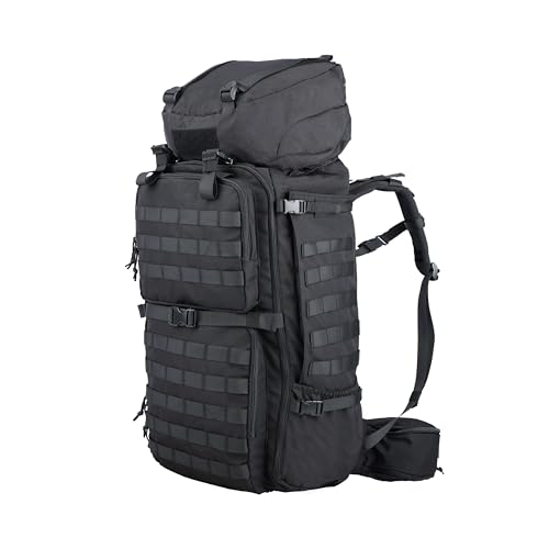Zsearaymy 75L Hiking MOLLE Backpack with Internal Frame & - Image 2