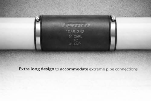 Fernco XL 1056-332 Flexible Pipe Coupling 3” – Extra-Long - Image 6