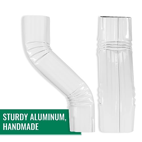 SUKABU Downspout Leader Gutter Offset 3x4 White (Gloss) Offset 3" - Image 6