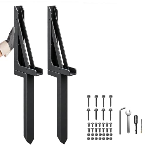 Fence Post Repair Kit, Heavy Duty Metal Fence Post Anchors - Image 2