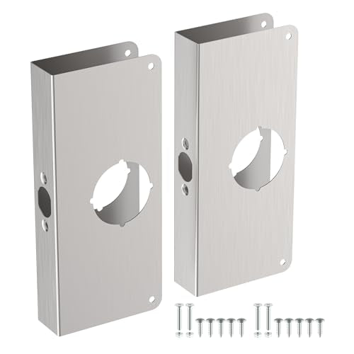 2 Pack U9585 Door Reinforcement Plate for 1-3/8 in Thick Doors - Image 2