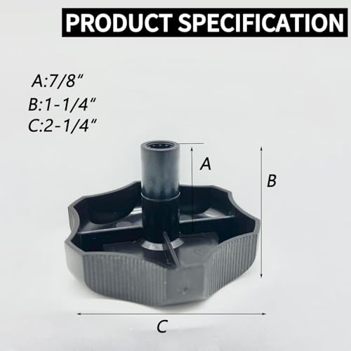 1 Pack 20345 Window Roof Vent Crank Knob with 1 Inch Shaft - Image 6