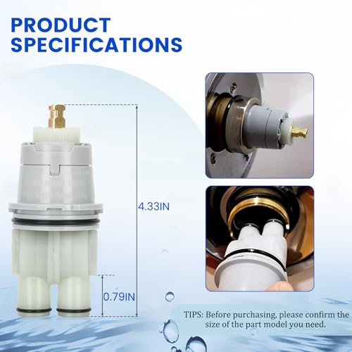 RP46074 Shower Valve Cartridge Assembly with RP22734 - Image 4