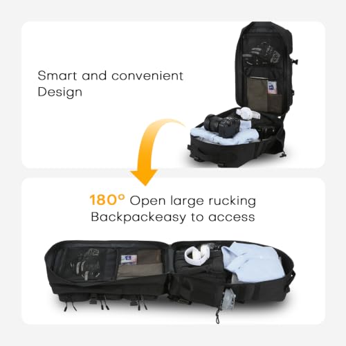 Tactical Military Backpack for Men and Women 55L Large Hiking Bag - Image 7