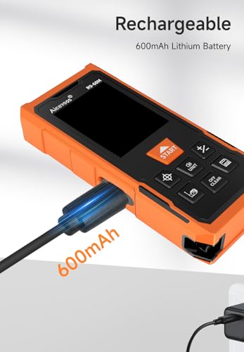R9 Laser Measure 60m/196ft with Large Backlit Screen - Image 7