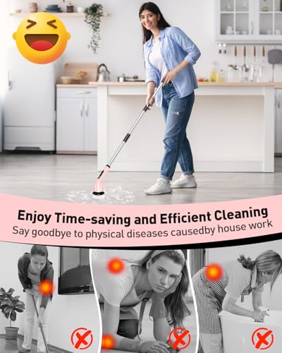 Electric Spin Scrubber for Bathroom, Shower Scrubber - Image 3