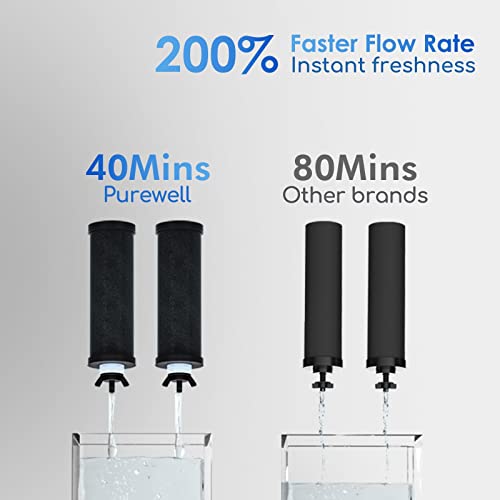 Purewell 2.25G Gravity Water Filter System with Water Level - Image 6
