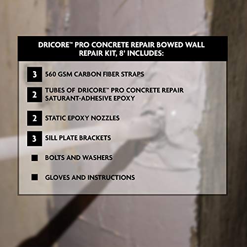 PRO Concrete Repair Foundation Wall Repair Kit, 8' | Best - Image 3