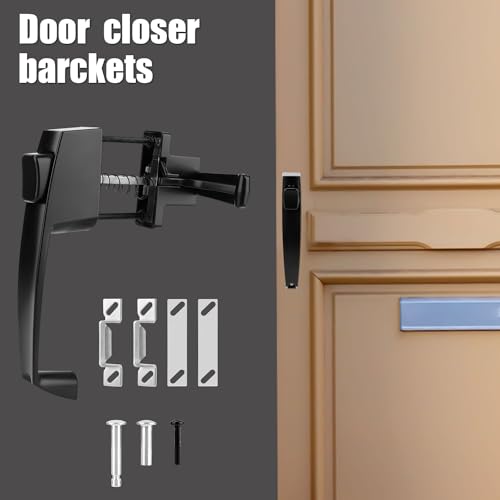 Storm Door Closer & Screen Door Handle, Black Heavy Duty Screen - Image 6
