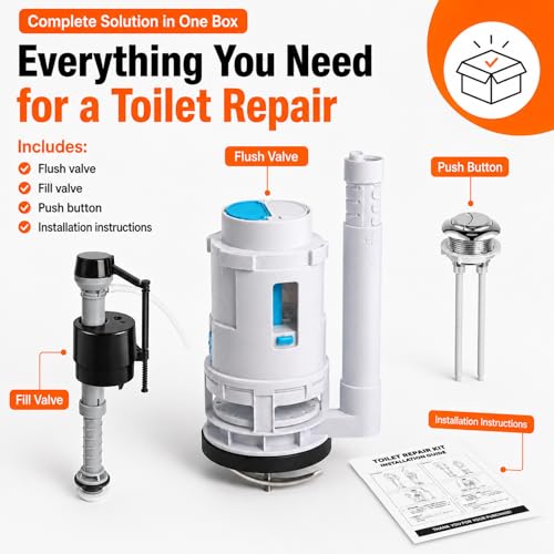 3 Inch Dual Flush Valve Replacement Kit for One-Piece Dual - Image 8