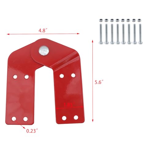 Coshar 4Pcs Attic Ladder Hinge Replacement Kit - Image 3