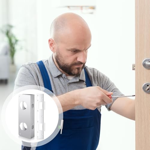 1 Set Silver Stainless Steel Lock and Door Reinforcement | Home Repair - Image 7