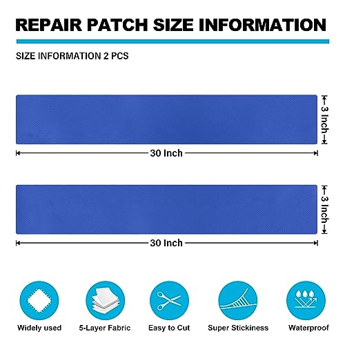 Boat Cover Repair Kit,600D Super Stick Self-Adhesive Boat - Image 5