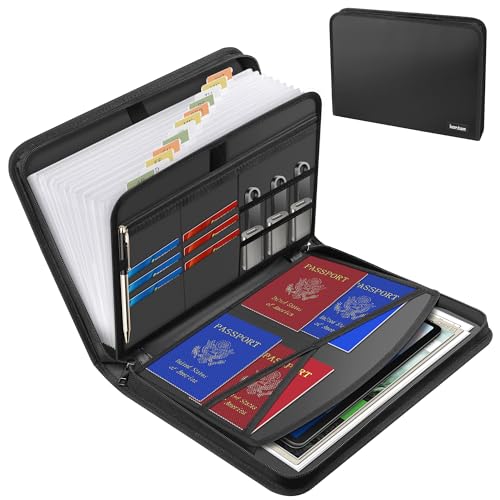 Accordion File Organizer with 13 Pockets Fireproof - Image 2