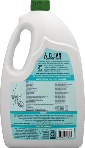 Seventh Generation Ultra Power Plus Auto Dish Gel, Fresh Citrus Scent, 65 Ounce