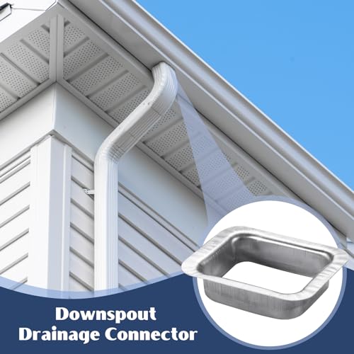 VYH 2" x 3" Rain Gutter Downspout Drop Outlet Aluminum K Style (4 - Image 7