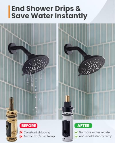 Shower Cartridge Kit Compatible with Moen 1222 Replacement - Image 6