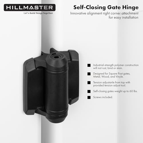 Heavy Duty Self Closing Gate Hinges with Safety Cap,Pool Gate - Image 7