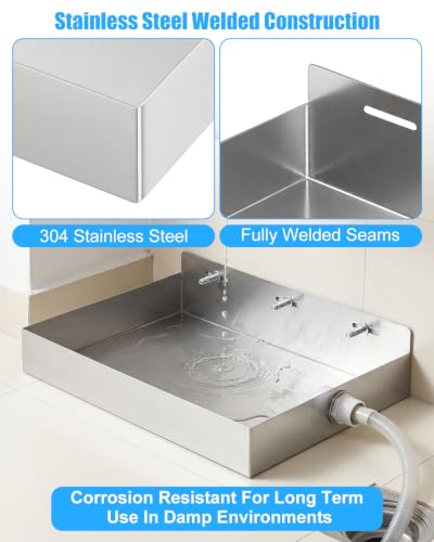 Tankless Water Heater Drain Pan, Stainless Steel Wall | Home Repair - Image 6