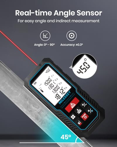 MILESEEY Laser Measure, Laser Measuring Tool with Angle Sensor - Image 5