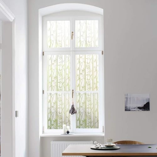 Finnez Bamboo Window Privacy Film, Frosted Glass Decorative - Image 5