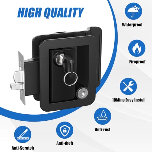 Marvelity RV Door Lock Replacement, Camper Latch Paddle Deadbolt - Image 4