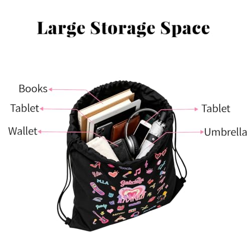 Katsye Bag Backpack Drawstring Bag Sports Gym Sackpack - Image 6