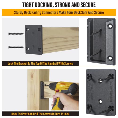 20pcs ADC-12 Aluminum Deck Railing Bracket, Deck Railing - Image 5