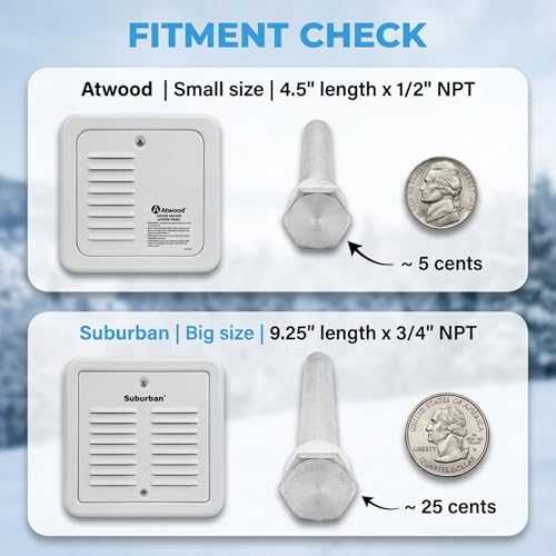 RV Water Heater Anode Rod 2-Pack, Galvanized 9.25”x3/4” NPT - Image 8