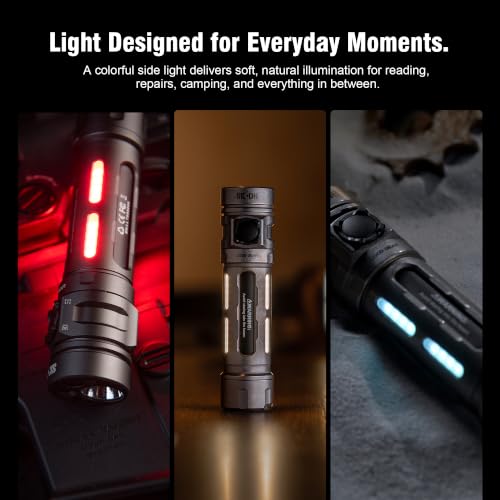 SK06 2400LM EDC High Lumens Flashlight with UV & Green Beam - Image 6