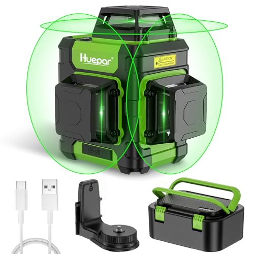 Huepar Laser Level 360 Self Leveling, Rechargeable Green - Image 2