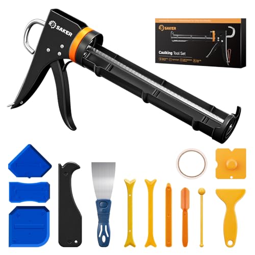 Saker Caulk Gun Kit, Manual Caulking Gun with 11-in-1 | Hand Tools - Image 2