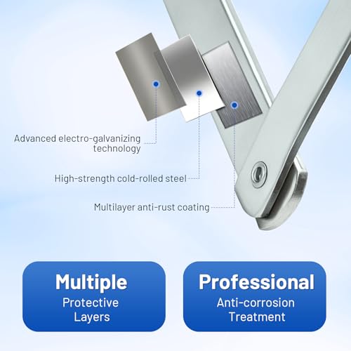 Heavy Duty 55-1 Attic Ladder Spreader Hinge Arms with Springs - Image 5