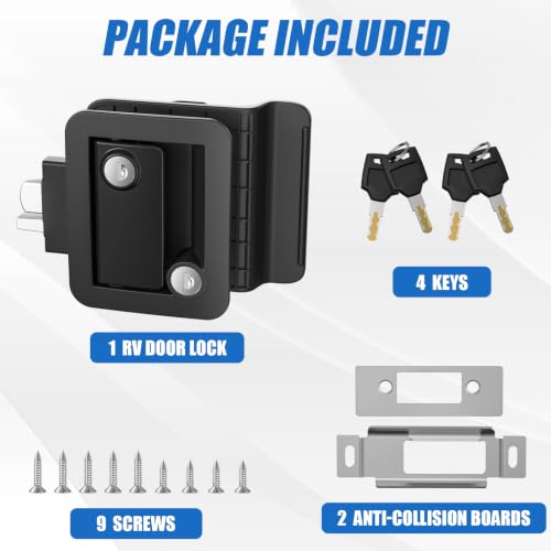 Marvelity RV Door Lock Replacement, Camper Latch Paddle Deadbolt - Image 6