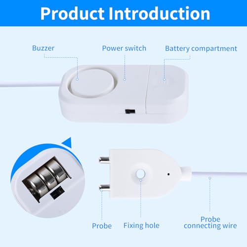 Smart Water Leak Detector, 120dB Adjustable Alarm Suit - Image 4