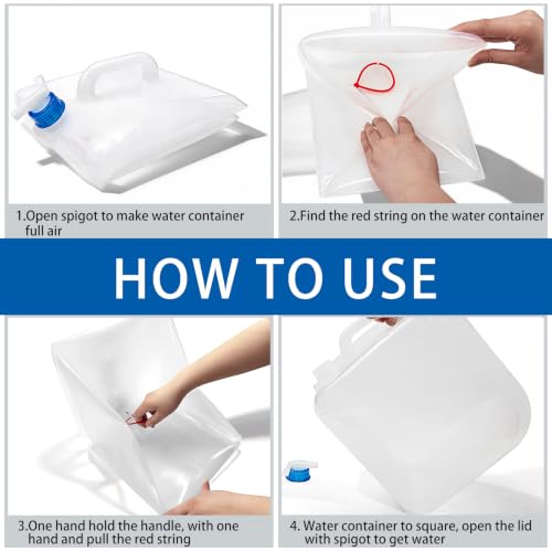 2 Pack 5.3 Gallon Collapsible Container with Spigot - Image 5
