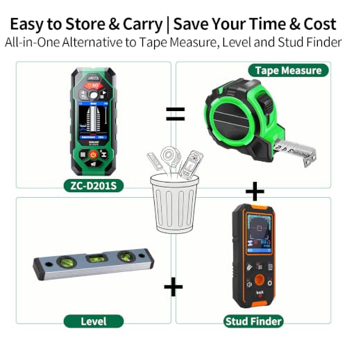 201S Stud Finder Wall Scanner,Laser Measuring Tool | Home Repair - Image 4