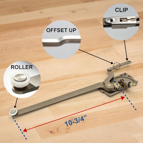 Dual Arm Casement Window Operator, 4-7/16" Link Arm Offset Up - Image 3