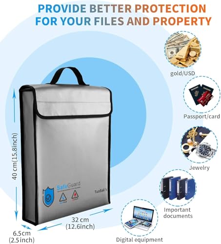 TuoBak's Fireproof Waterproof Document Bag | Home Organization - Image 5