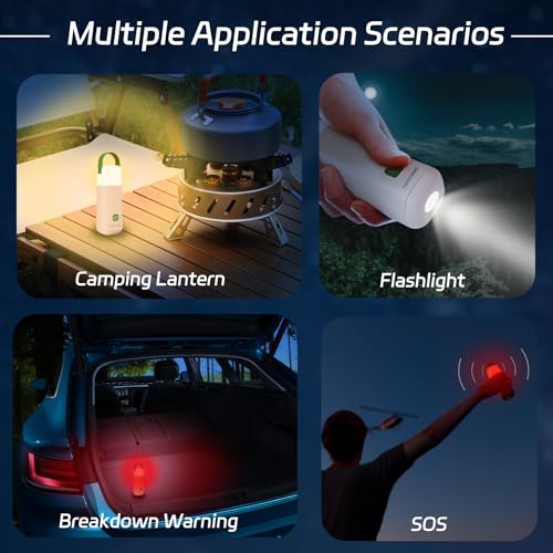 Rechargeable Camping Lantern, 350h Runtime Mini Flashlight - Image 3