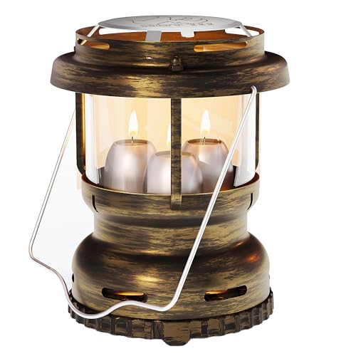 3-Wick Candle Lantern for Power Outages, 18H Emergency Light - Image 2