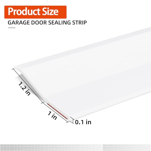 Garage Door Seal Top and Sides with Nails, 40 FT, White - Image 3