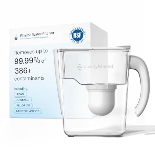 Clearly Filtered Water Filter Pitcher, 10 Cup BPA Free Water - Image 2