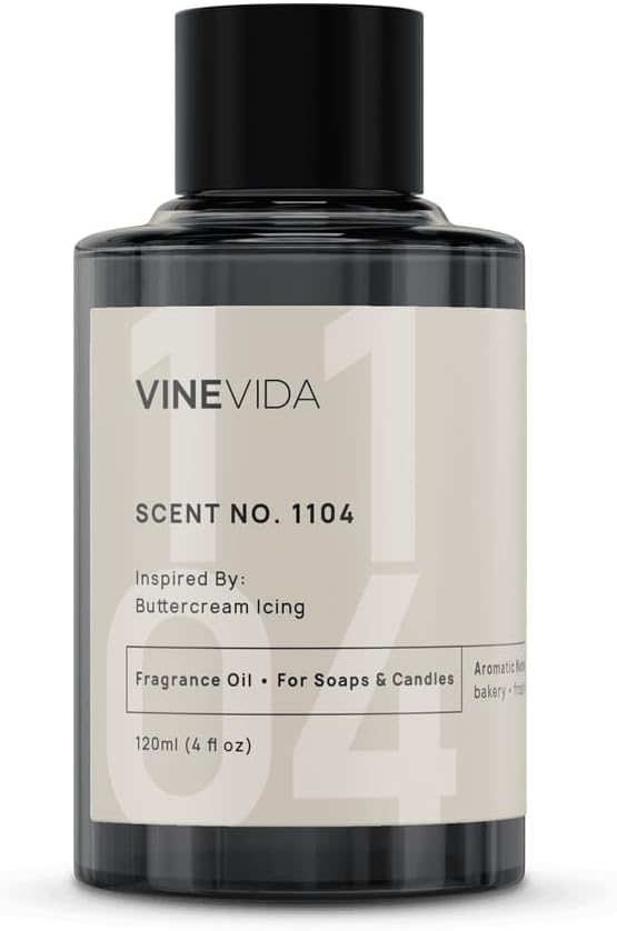 VINEVIDA [4oz] Buttercream Icing Fragrance Oil for Candle Making and Soap Making - Premium Candle Scents for Soy Candles