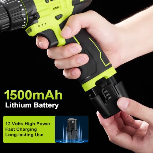 12V Cordless Drill Tool Set, 25+1 Torque Setting - Image 6