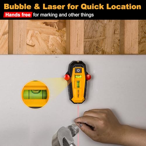 PREXISO 2-in-1 Line Laser Level & Magnetic Nail Detector - Image 6