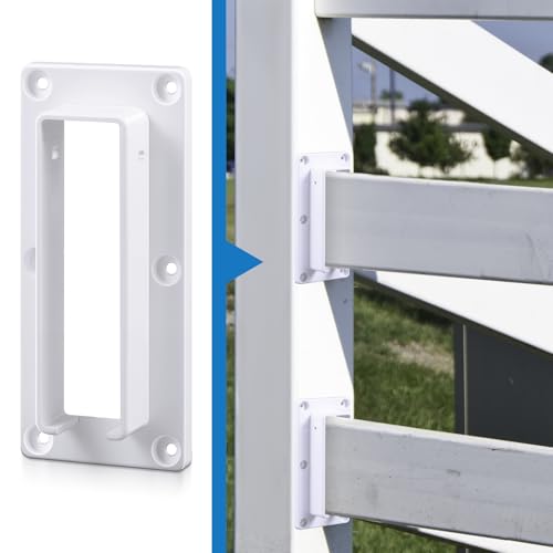 4 Pcs Vinyl Fence Brackets 1.5" X 5.5" External with Screws - Image 5