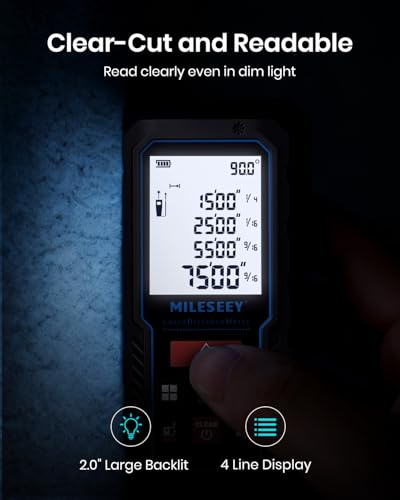 MILESEEY Laser Measure, Laser Measuring Tool with Angle Sensor - Image 7
