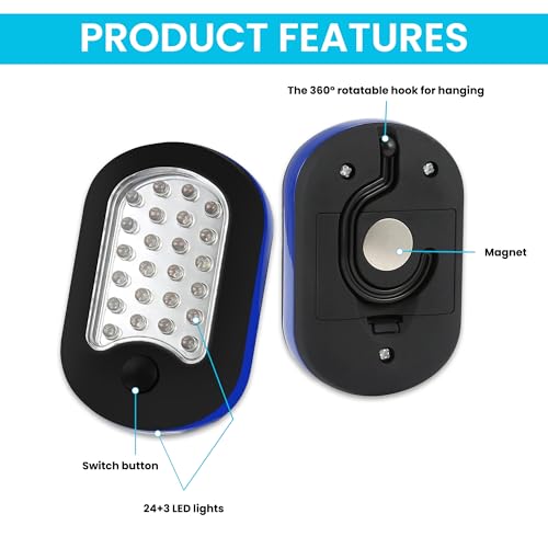3-Pack LED Work Light | Portable Magnetic Work Light - Image 3