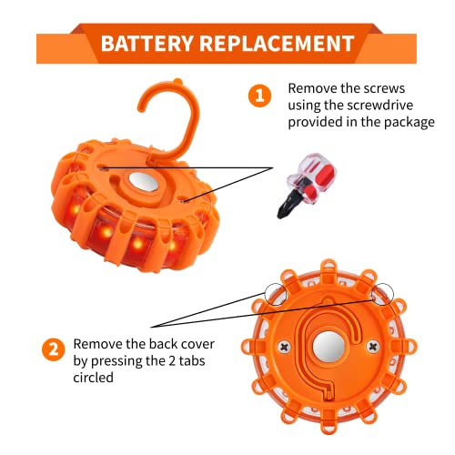 6 Pack LED Road Flare - Image 5